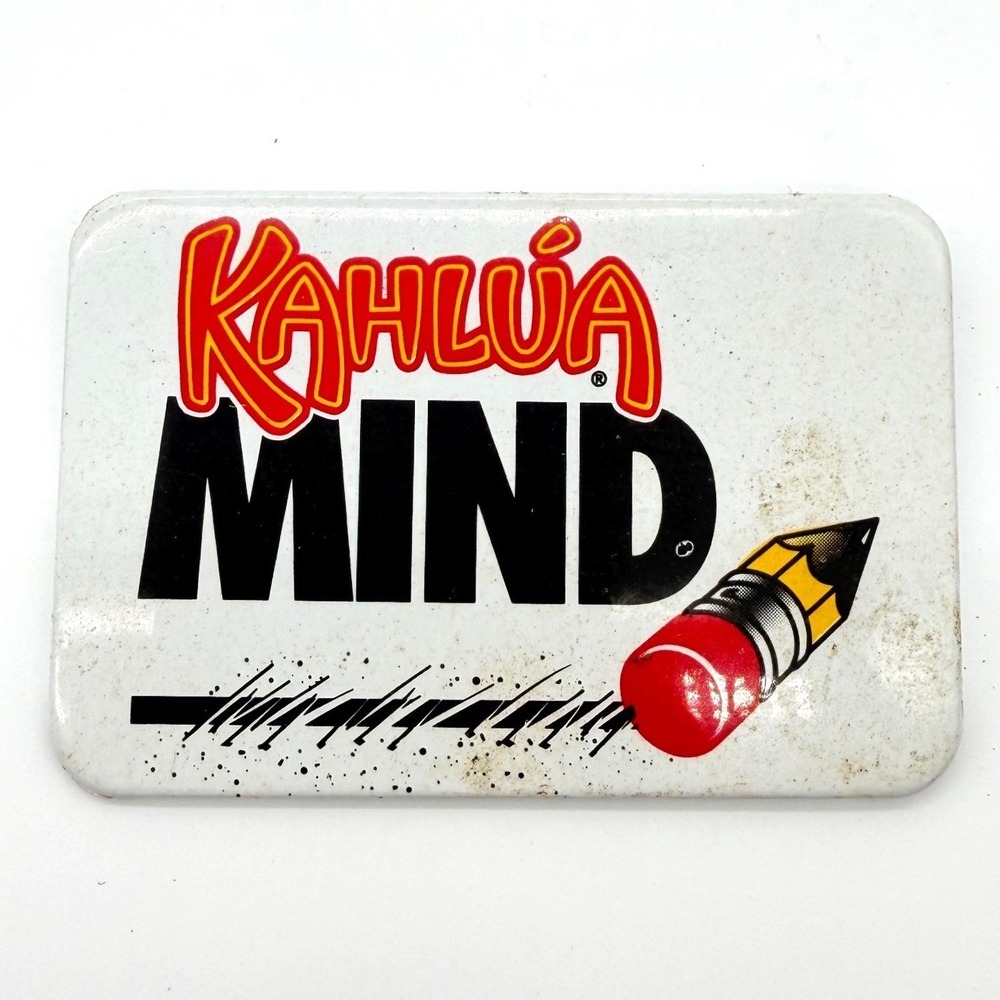 Vintage Kahlua 1994 Promotional Pinback Button‎ Collectible Humor Liquor